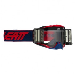 LEATT (2021/2022) GOGLE VELOCITY 6.5 ROLL-OFF GOGGLE RED/BLUE LENS CLEAR 83% - KOLOR GRANATOWY/CZERWONY SZYBKA PRZEŹROCZYSTA