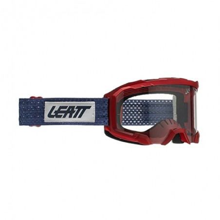 LEATT (2021/2022) GOGLE VELOCITY 4.0 MTB GOGGLE CHILLI LENS CLEAR 83% - KOLOR BORDOWY/GRANATOWY SZYBKA PRZEŹROCZYSTA