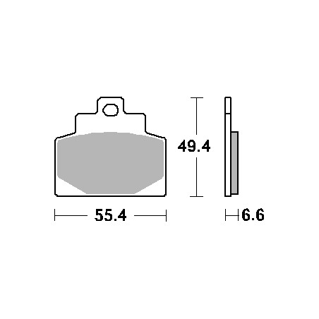 SBS PROMOCJA KLOCKI HAMULCOWE KH459 STREET CERAMIC KOLOR CZARNY PASUJE DO PIAGGIO 300/500 MP3 PRZÓD -14