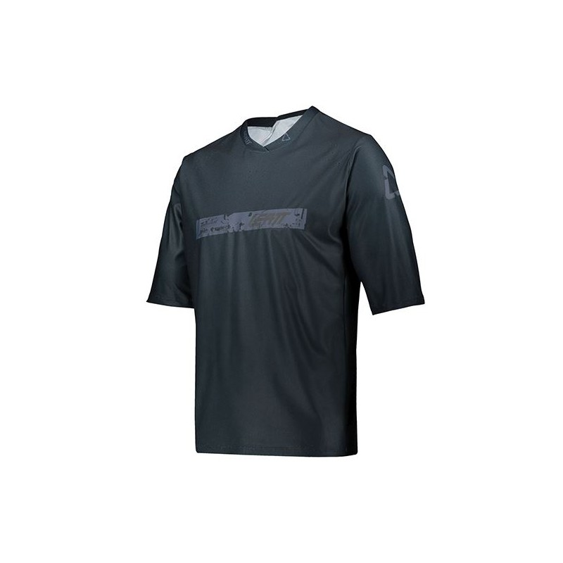 LEATT (2021) KOSZULKA ROWEROWA MTB 3.0 JERSEY BLACK KOLOR CZARNY ROZMIAR S
