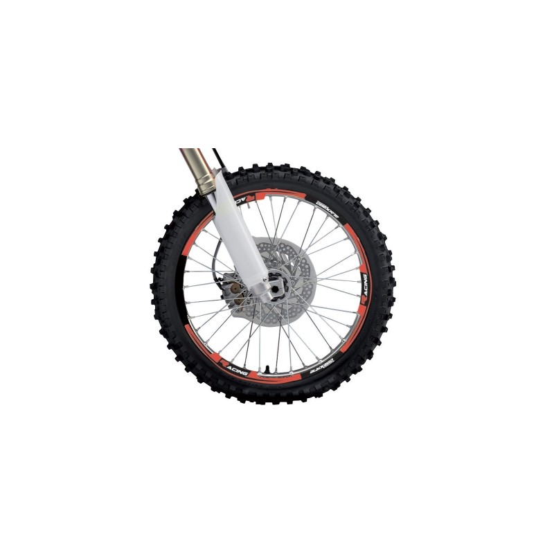 BLACKBIRD KOMPLET NAKLEJEK (OKLEIN) NA FELGI KOLOR CZERWONY (RACING)