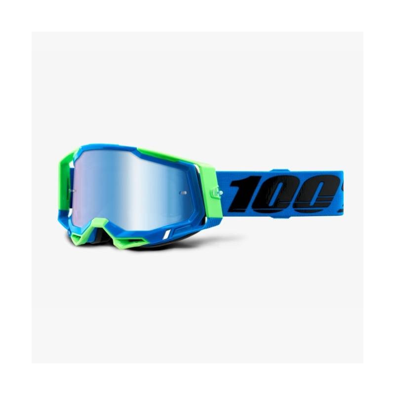 100 PROCENT (2021) FA20 RACECRAFT 2 GOGGLE FREMONT - MIRROR BLUE LENS GOGLE RACECRAFT 2 KOLOR NIEBIESKI/ZIELONY SZYBKA NIEBIESKI