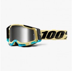 100 PROCENT (2021) FA20 RACECRAFT 2 GOGGLE AIRBLAST - MIRROR SILVER LENS GOGLE RACECRAFT 2 KOLOR BRĄZOWY SZYBKA SREBRNE LUSTRO