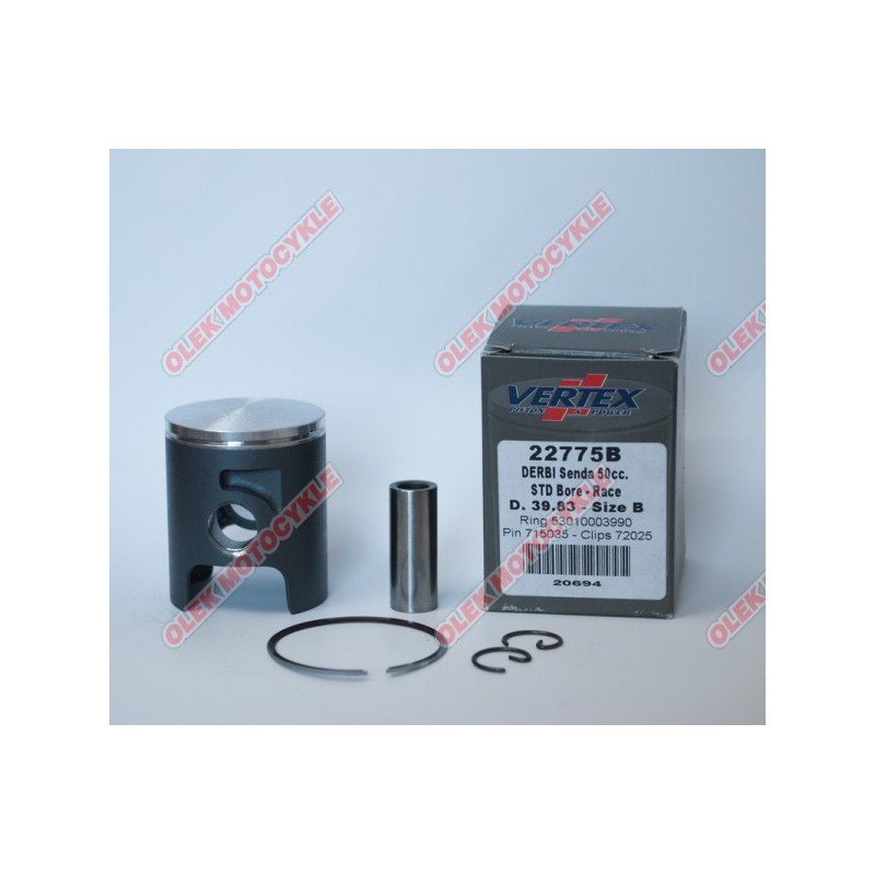 VERTEX TŁOK DERBI (PIERŚCIENIE 53010003990 X 1 SZT.) (39,82MM) SWORZEŃ 12MM
