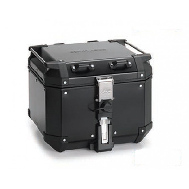 KAPPA 2025/05 KUFER CENTRALNY 42L MONOKEY CAM SIDE KVG420B K'VOYAGER ALUMINIOWY KOLOR CZARNY ANODOWANY BLACK LINE