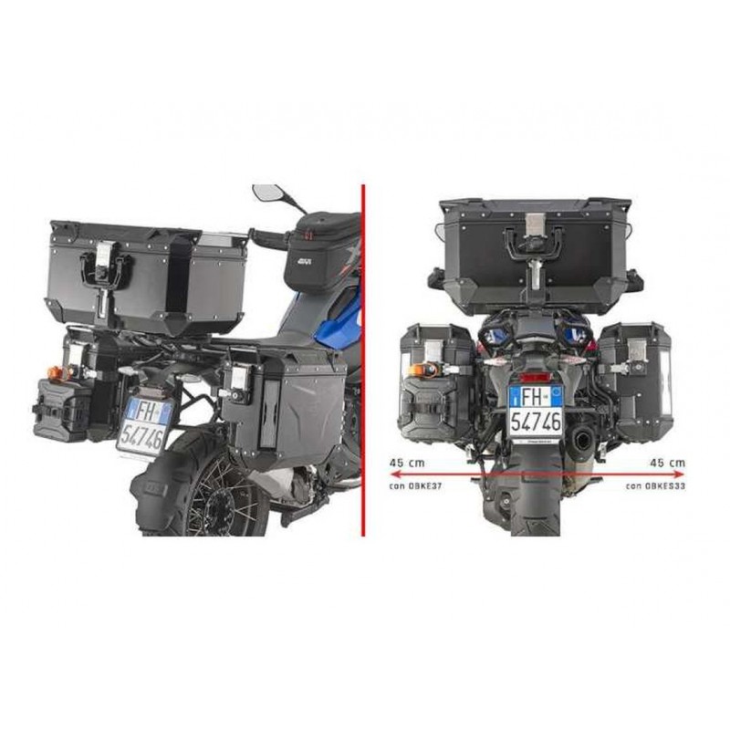 KAPPA 2025/05 STELAŻ KUFRÓW BOCZNYCH MONOKEY CAM SIDE BMW R 1300 GS '24-, - POD KUFRY KVG K'VOYAGER ALU - PRAWY KVGS33 WCIĘTY