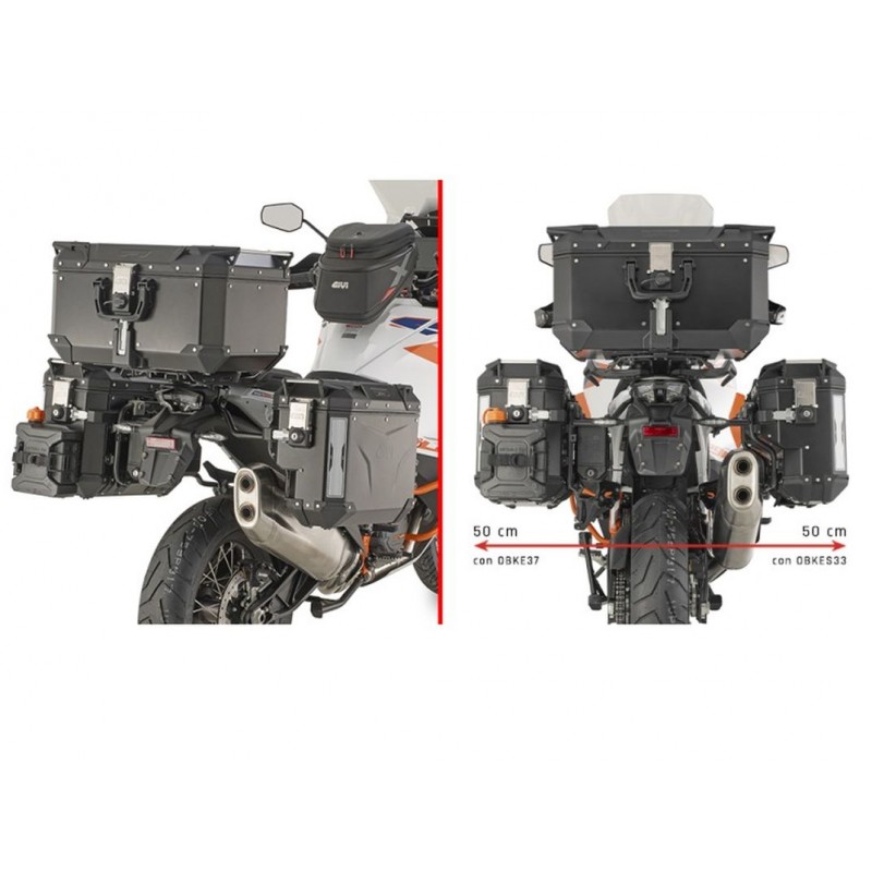 KAPPA 2025/05 STELAŻ KUFRÓW BOCZNYCH MONOKEY CAM SIDE KTM 1290 SUPER ADVENTURE R / S '21-'24 - POD KUFRY KVG K'VOYAGER ALU - PRA