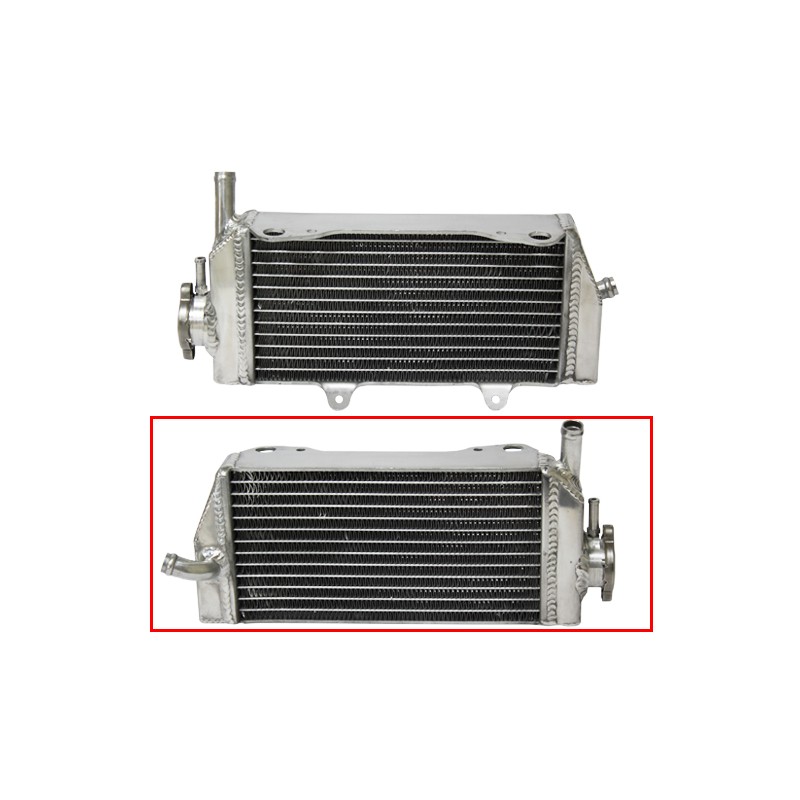 PSYCHIC CHŁODNICA HONDA CRF 450X '05-16 WZMOCNIONA O STANDARDOWEJ POJEMNOŚCI PRAWA (SZT.) (Z KORKIEM)