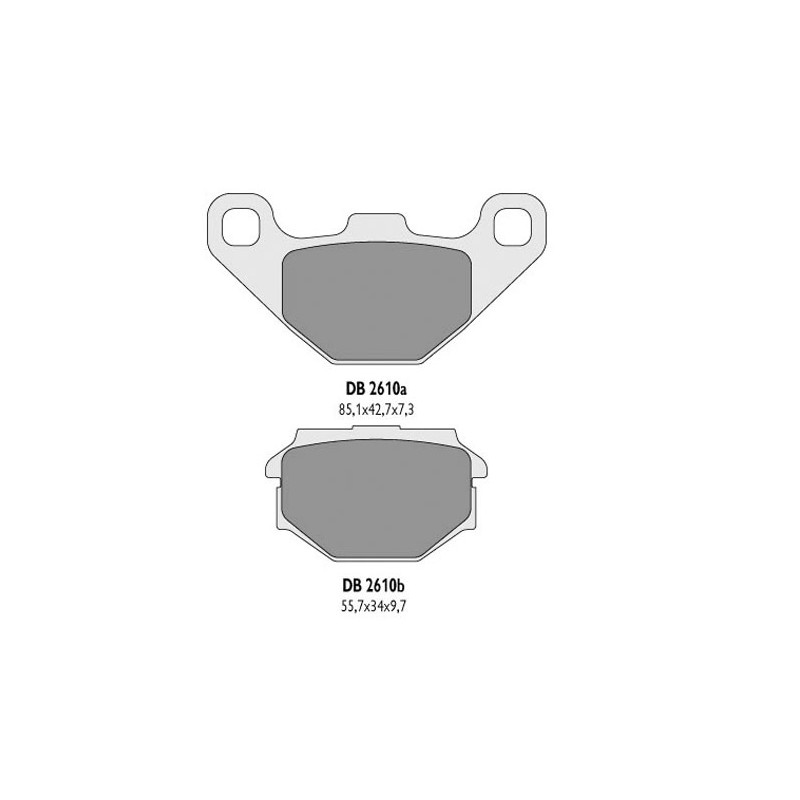 DELTA BRAKING KLOCKI HAMULCOWE KH173 - ZASTĘPUJE DB2610MX-D ORAZ DB2610QD-D