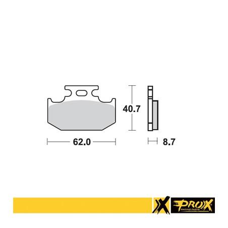 PROX KLOCKI HAMULCOWE KH152 KAWASAKI KX 125/250/500 '89-94, SUZUKI RM 125/250 '89-94, YAMAHA YZ 125 '92-97, 250 '92-97, YZ/YZF 4