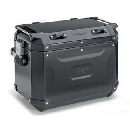 KAPPA 2025/05 KUFER BOCZNY 48L MONOKEY CAM SIDE KVG48B K'VOYAGER ALUMINIOWY LEWY KOLOR CZARNY ANODOWANY BLACK LINE