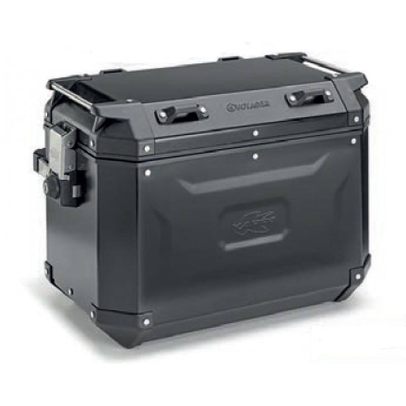 KAPPA 2025/05 KUFER BOCZNY 48L MONOKEY CAM SIDE KVG48B K'VOYAGER ALUMINIOWY PRAWY KOLOR CZARNY ANODOWANY BLACK LINE