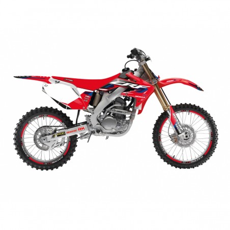 BLACKBIRD KOMPLET NAKLEJEK (OKLEIN) HONDA CRF 250R '04-'09, CRF 250X '04-'21 DREAM 5 KOLOR CZERWONY CZARNY