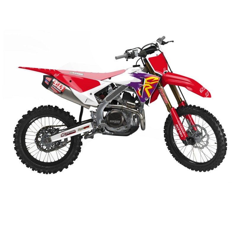 BLACKBIRD KOMPLET NAKLEJEK (OKLEIN) HONDA CRF 250R '25 CRF 450R '25 RETRO
