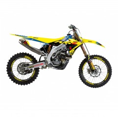 BLACKBIRD KOMPLET NAKLEJEK (OKLEIN) SUZUKI RMZ 250 '19-'25, RMZ 450 '18-'25 DREAM 5 KOLOR ŻÓŁTY NIEBIESKI