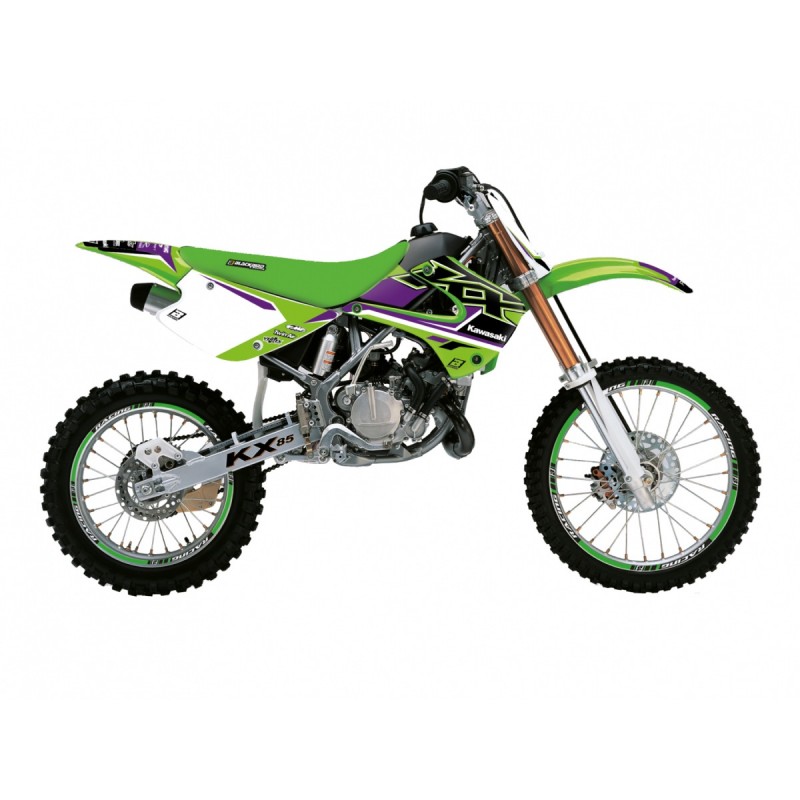 BLACKBIRD KOMPLET NAKLEJEK (OKLEIN) KAWASAKI KX 85 '01-'13 DREAM 5 KOLOR ZIELONY CZARNY