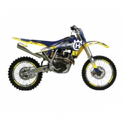 BLACKBIRD KOMPLET NAKLEJEK (OKLEIN) HUSQVARNA TE/TC 250/450/510 '05-'07 DREAM 5 KOLOR NIEBIESKI ŻÓŁTY