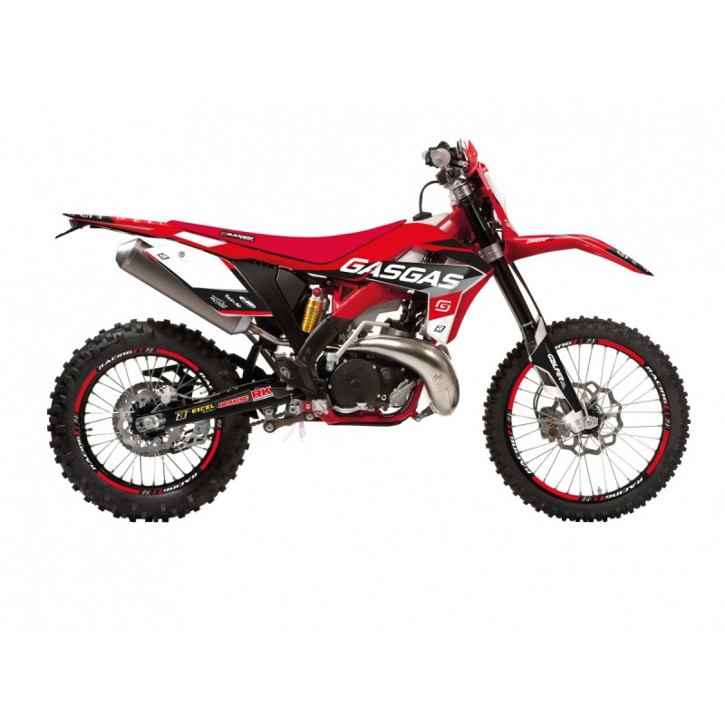 BLACKBIRD KOMPLET NAKLEJEK (OKLEIN) GAS GAS EC 125/250/300 '12-'15, ECF 250/300/450 '14-'17 DREAM 5 KOLOR CZERWONY CZARNY BIAŁY