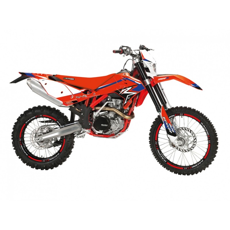 BLACKBIRD KOMPLET NAKLEJEK (OKLEIN) BETA RR 4T '10-'12 DREAM 5 KOLOR POMARAŃCZOWY BIAŁY CZARNY