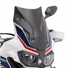 KAPPA SZYBA HONDA CRF 1000L Africa Twin (16-19), CRF 1000L Africa Twin Adventure Sports (18-19) 40 x 31 CM CZARNY MATT