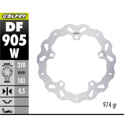 GALFER TARCZA HAMULCOWA PRZÓD BMW R 1300GS '23-'25 (WAVE DISC) (310X181X4.5MM)