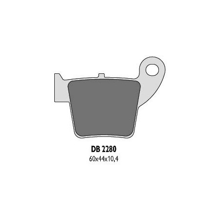 DELTA BRAKING KLOCKI HAMULCOWE KH346 HONDA CR/CRF 02-16 TYŁ - ZASTĘPUJĄ DB2280MX-N ORAZ DB2280QD-N