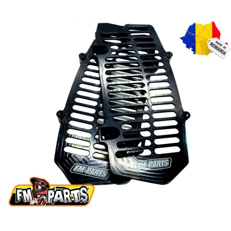 FM-PARTS OSŁONY CHŁODNICY (KRATKI) ALUMINIUM KTM/HUSQVARNA '20-'21 KOLOR CZARNY