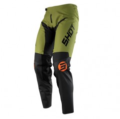 SHOT RACING (2021 NOWOŚĆ) SPODNIE CROSS/ENDURO PANTS DEVO STORM KAKI KOLOR KHAKI ZIELONY ROZMIAR 28