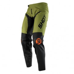 SHOT RACING (2021 NOWOŚĆ) SPODNIE CROSS/ENDURO PANTS DEVO STORM KAKI KOLOR KHAKI ZIELONY ROZMIAR 30