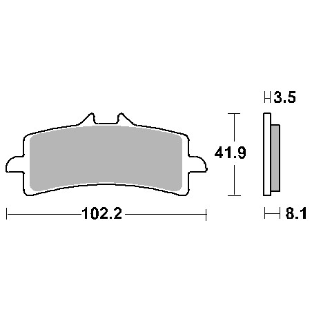 SBS KLOCKI HAMULCOWE KH447 TRACK&SPORT SINTER KOLOR ZŁOTY (ZAMIENIA MIESZANKĘ RS)