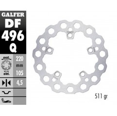 GALFER TARCZA HAMULCOWA TYŁ YAMAHA YZF-R6 '03-'23 YZF-R1 '04-'23 MT-10 '16- (CUBIQ FIXED) (220X105X5MM)