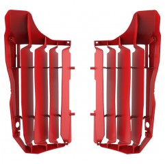 POLISPORT OSŁONY CHŁODNICY (KRATKI-KOMPLET ) HONDA CRF 250F '20-'21 KOLOR CZERWONY