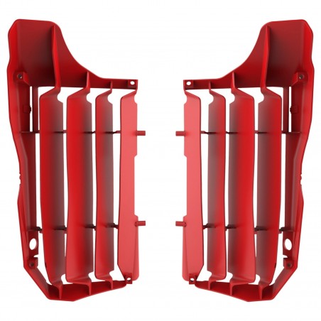 POLISPORT OSŁONY CHŁODNICY (KRATKI-KOMPLET ) HONDA CRF 250F '20-'21 KOLOR CZERWONY