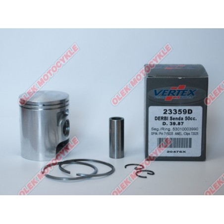 VERTEX TŁOK DERBI SENDA 50 (39,85MM) (PIERŚCIENIE 53010003990 x 2 SZT.)