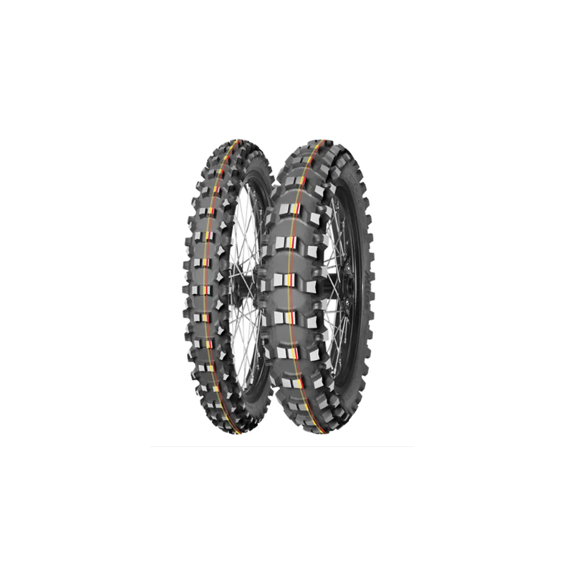 MITAS OPONA 70/100-17 TERRA FORCE-MX SM 40M (CZERWONO-ŻÓŁTY PASEK) TT PRZÓD DOT 2025 (DOT:XVDP) (460065) (ZAMIENNIK:70000165)
