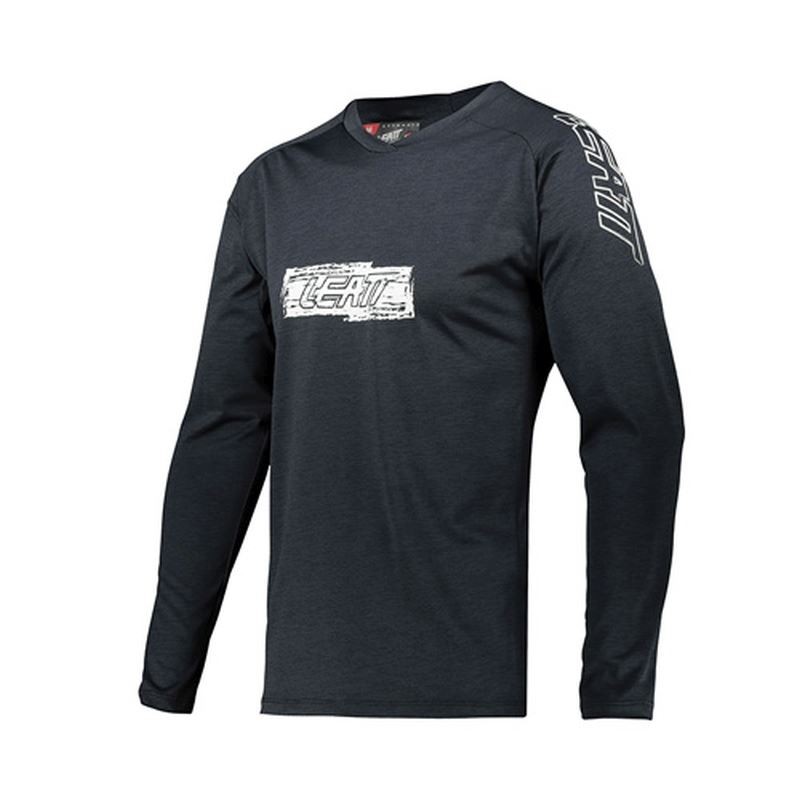 LEATT (2021/2022) KOSZULKA ROWEROWA MTB 2.0 LONG JERSEY BLACK KOLOR CZARNY ROZMIAR XS