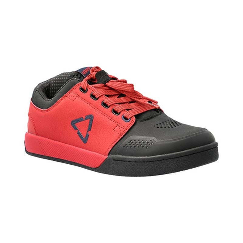 LEATT (2021) BUTY ROWEROWE 3.0 FLAT SHOE CHILLI KOLOR CZARNY/CZERWONY ROZMIAR 41.5 / 26 cm