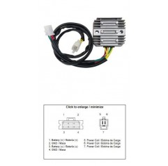 DZE REGULATOR NAPIĘCIA HONDA VT 700C SHADOW '86-'87 VT 800C SHADOW '88 (OEM 31600-MR6-000)