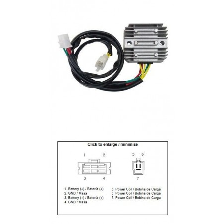 DZE REGULATOR NAPIĘCIA HONDA VT 700C SHADOW '86-'87 VT 800C SHADOW '88 (OEM 31600-MR6-000)