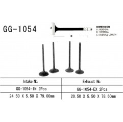 VESRAH ZAWÓR WYDECHOWY HONDA CMX 250 REBEL '96-20' (OEM: 14721-KC1-920) (1SZT.)
