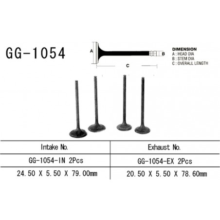 VESRAH ZAWÓR WYDECHOWY HONDA CMX 250 REBEL '96-20' (OEM: 14721-KC1-920) (1SZT.)