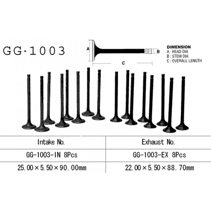VESRAH ZAWÓR WYDECHOWY HONDA CB 750F/F2 '79-'83, CB 750K '79-'82 (DOHC) (OEM: 14721-422-000) (1SZT.)