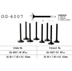 VESRAH ZAWÓR WYDECHOWY KAWASAKI KZ 650 '81-83' KZ 750 '80-82' (OEM: 12005-1006) (1SZT.)