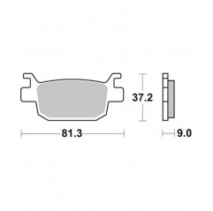 SBS KLOCKI HAMULCOWE KH415 HONDA FES, NSS, SKUTER