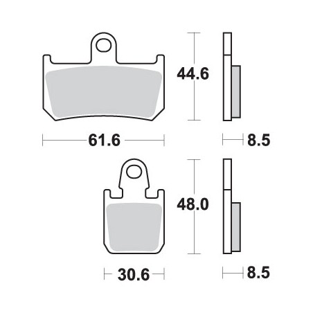 SBS KLOCKI HAMULCOWE KH442/4 TRACK&SPORT SINTER KOLOR ZŁOTY (ZAMIENIA MIESZANKĘ RS)