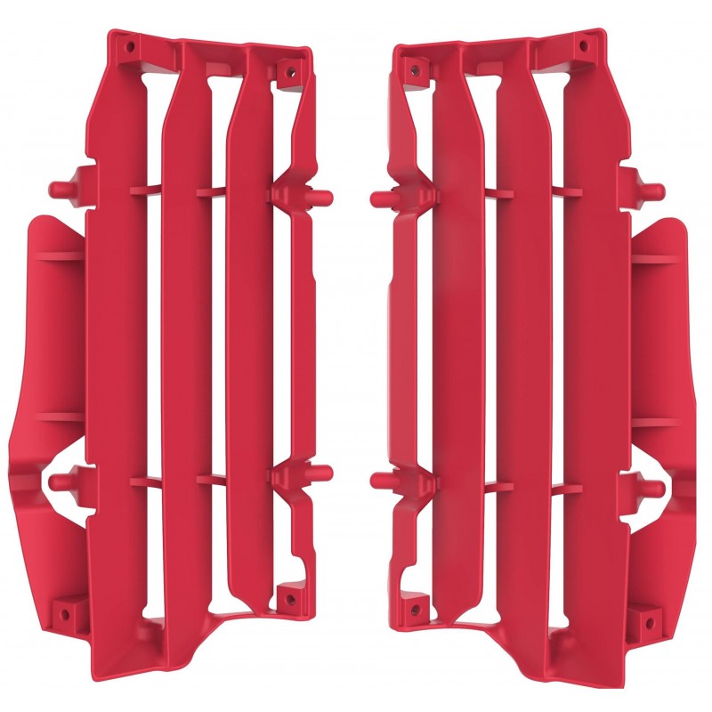 POLISPORT OSŁONY CHŁODNICY (KRATKI-KOMPLET) BETA RR 2T/4T '20-'25 KOLOR CZERWONY