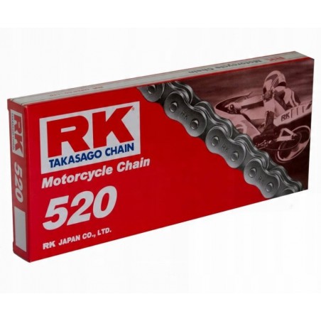 RK ŁAŃCUCH NAPĘDOWY 520-108 ZAPINKA (CL) W ZESTAWIE KOLOR STANDARD (POJEMNOŚĆ: DO 250 CCM) (29,4 KN)