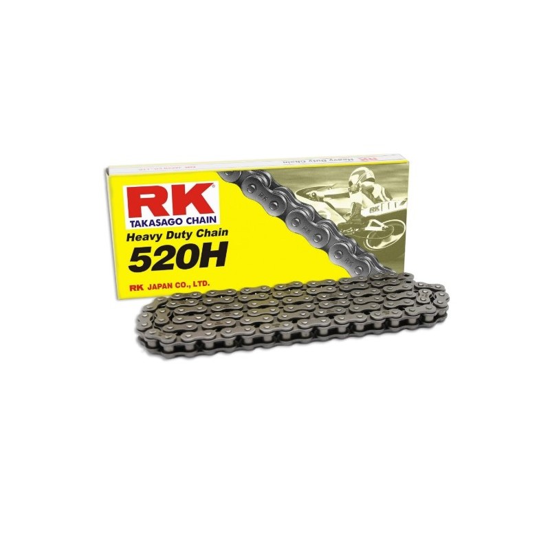 RK ŁAŃCUCH NAPĘDOWY 520H-110 ZAPINKA (CL) W ZESTAWIE KOLOR STANDARD (POJEMNOŚĆ: DO 250 CCM) (34,3 KN)