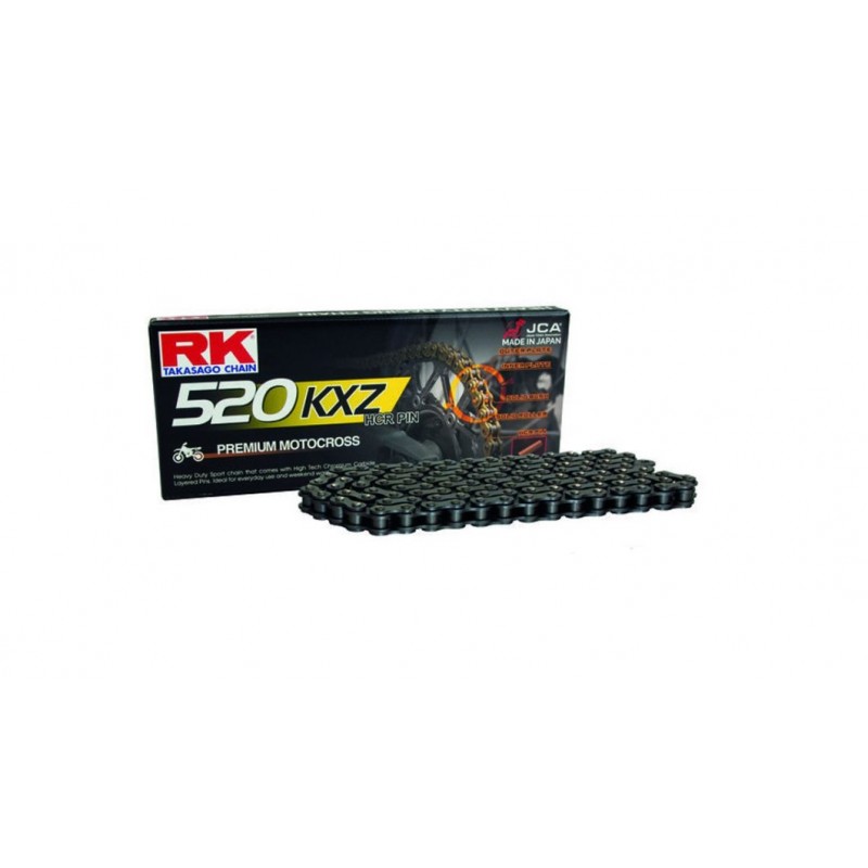 RK ŁAŃCUCH NAPĘDOWY (MOTOCROSS) 520KXZ-120 ZAPINKA (CL) W ZESTAWIE KOLOR STANDARD (POJEMNOŚĆ: DO 450 CCM) (35 KN)