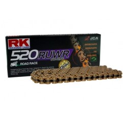 RK ŁAŃCUCH NAPĘDOWY GB520RUWR-122 (UW-RING) ZAKUWKA (CLF) W ZESTAWIE KOLOR ZŁOTY (POJEMNOŚĆ: DO 800 CCM) (35,3 KN)